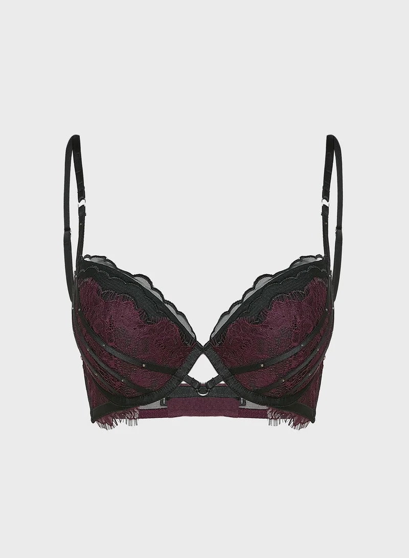 Ann Summers Plunge Lace Detail Bra
