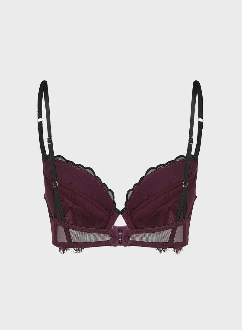 Ann Summers Plunge Lace Detail Bra