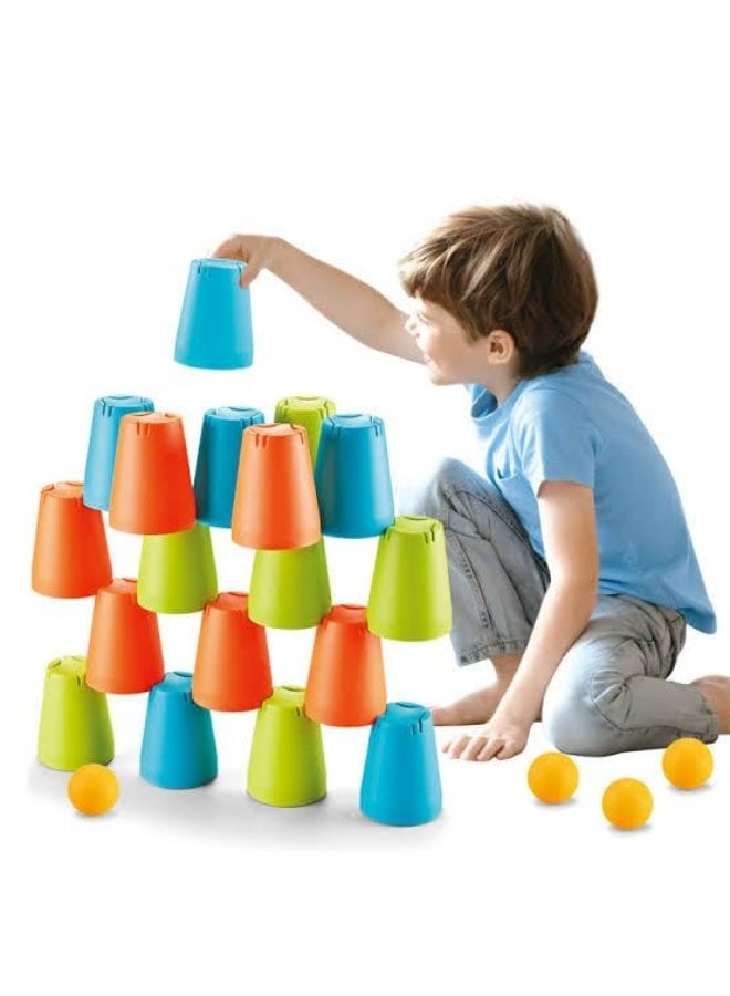 3-in-1 Speed Stacking Cup Toy – Educational Building Set - Image 1