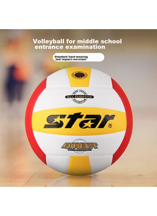 Star Sata Volleyball For Middle School Entrance Exam, Student Physical Test Standard Pu Soft And Hard Volleyball For Competition, Size 5, Vb4055  - Image 4