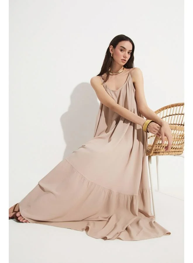 JUNE Tiered Maxi Dress