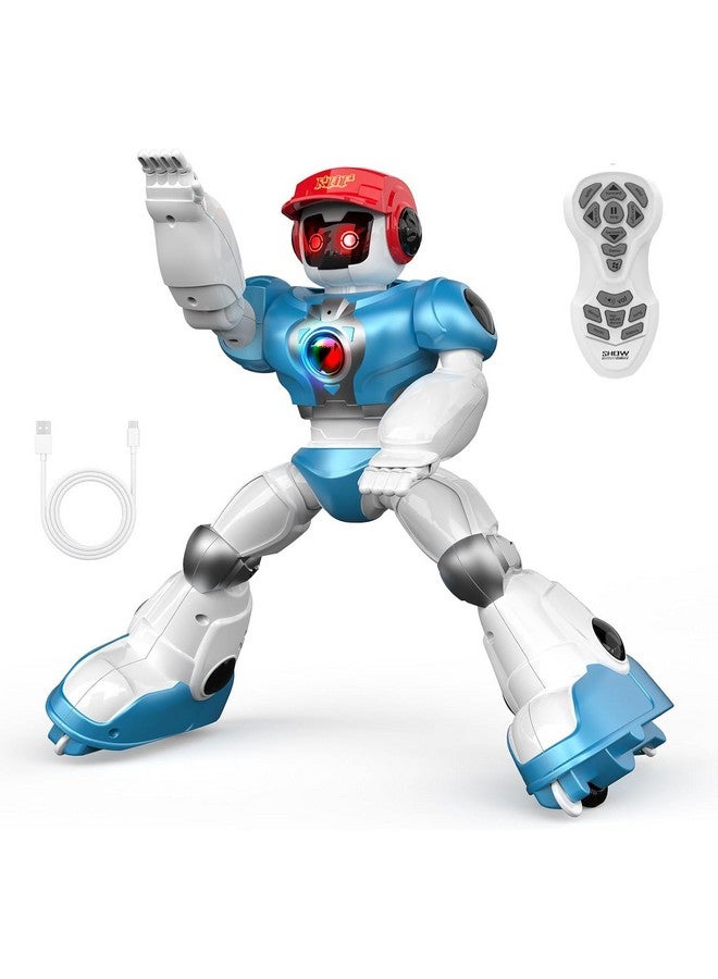 ماجيك واند روبوت ماجيك واند ريموت كنترول قابل لإعادة الشحن، مستشعر إيماءات، رقص، وقابل للبرمجة للأطفال مع أضواء وصوت. [أبيض] [عبوة من قطعة واحدة] - Image 1