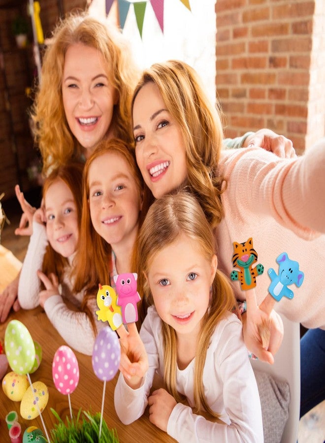 عبوة من 12 بيضة عيد الفصح مملوءة مسبقًا بدمى أصابع على شكل حيوانات، حشوات لسلال عيد الفصح، بيض عيد الفصح البلاستيكي، هدايا عيد الفصح المفاجئة، هدايا حفلات البحث عن البيض، لوازم جوائز الفصل الدراسي - Image 5