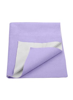 TRANCE Trance Quick Dry Soft Bed Protector Waterproof Baby Cot Sheet Medium100x70 cmPurple 
