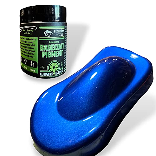 LiME LiNE Base Coat Maker Pigment Powder, Automotive Grade, Basecoat Metallic Dark Blue Pearl - Image 1