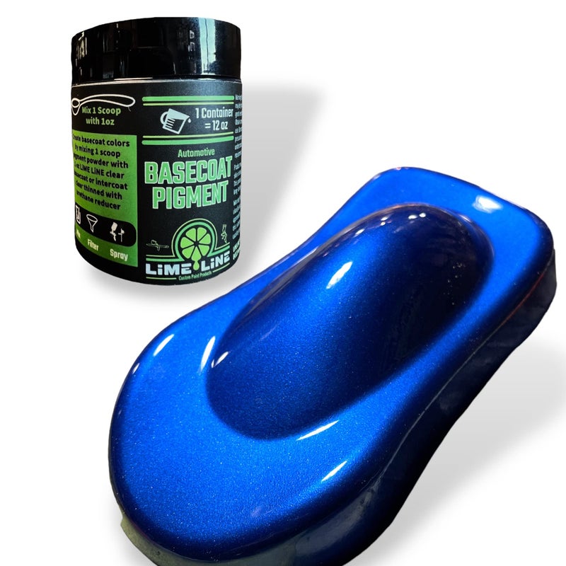 LiME LiNE Base Coat Maker Pigment Powder, Automotive Grade, Basecoat Metallic Dark Blue Pearl - Image 3