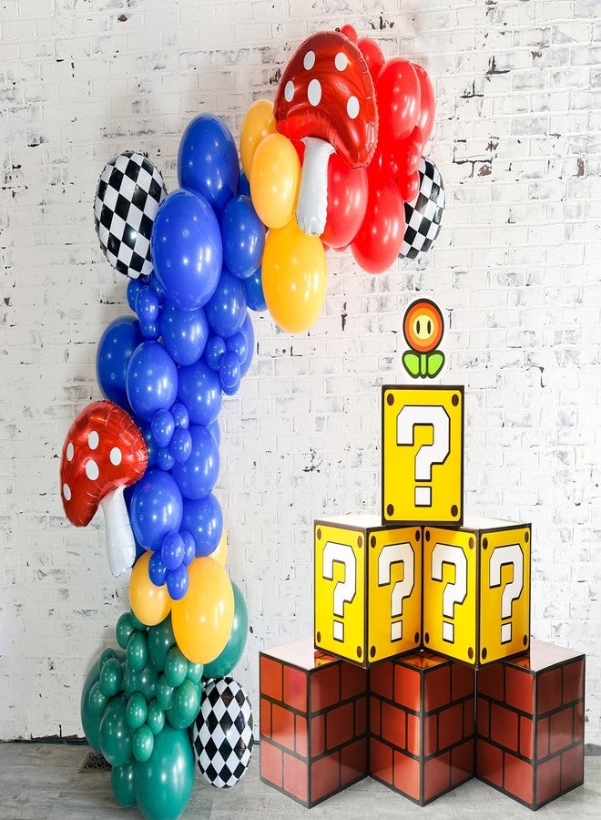 Seozio 6PCS Big Question Brick Party Boxes, Question Brick Boxes and 6 Set Centerpieces for Kids Boys Girls Birthday Party Decorations,Christmas Halloween Classroom Supplies Favors.(11.8 x 11.8 Inch - Image 3