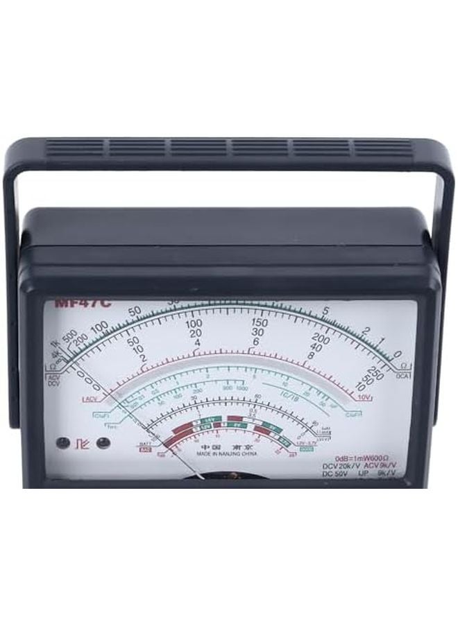 MF47C مقياس متعدد تماثلي مع صافرة مضادة للاحتراق، مدمج ومحمول للاستخدام المنزلي والصناعي، مصنوع من مادة ABS - Image 3