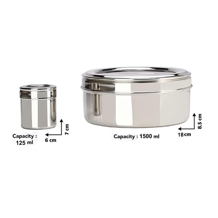 Yes Kitchen 7 IN 1 Stainless Steel Masala Box for Kitchen Spice Box Masala Container Masala Dani with individual See through lid 1 Spoon - Image 4
