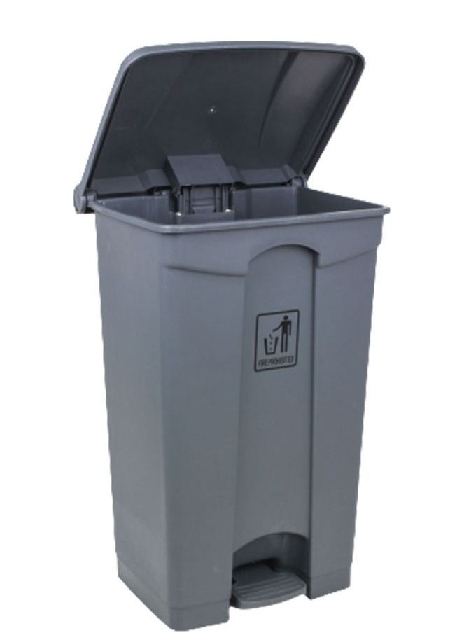Generic - Heavy Duty Pedal Waste Bin Gray 70L - Image 1