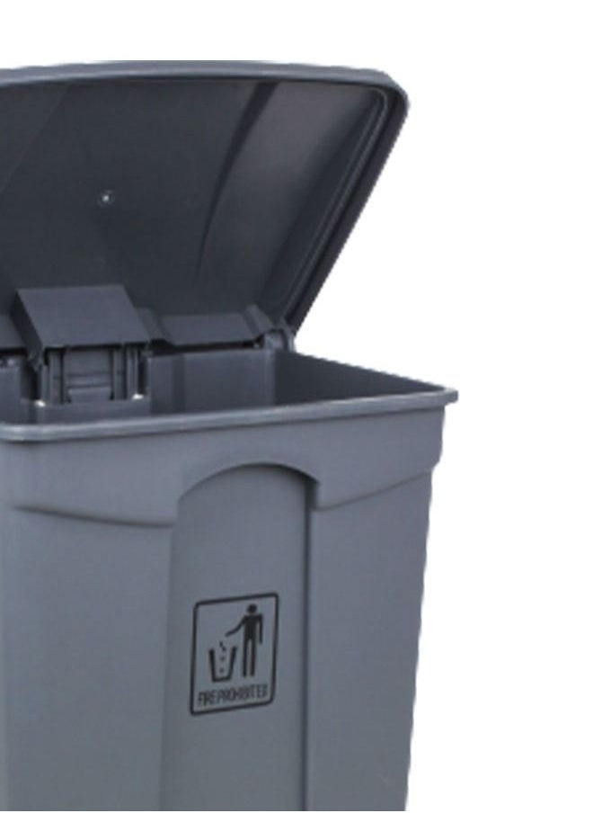 Generic - Heavy Duty Pedal Waste Bin Gray 70L - Image 1