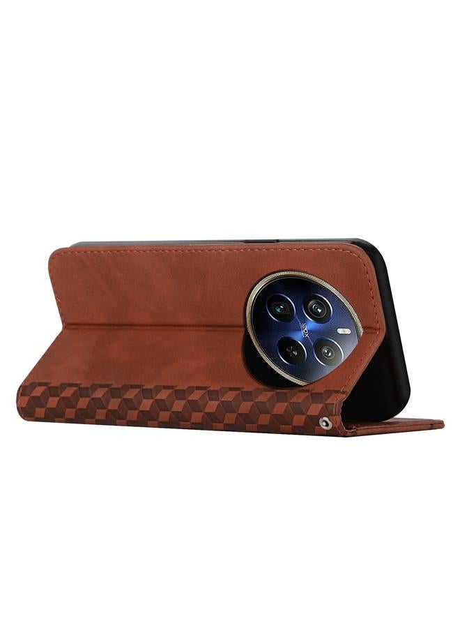 S-TOP Case For Realme 12 Pro+ Diamond Splicing Skin Feel Magnetic Leather Phone Case - Image 3