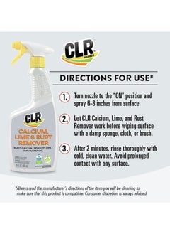 Calcium, Lime & Rust Remover, Blasts Calcium, Dissolves Lime Deposits, Zaps Stubborn Rust Stains and Hard Water Deposits, 26 Ounce Spray Bottle (Pack of 2) - pzsku/Z799C913A5F747AFEB040Z/45/_/1715593604/b251850c-4e75-447b-9863-912c9bc2b2da