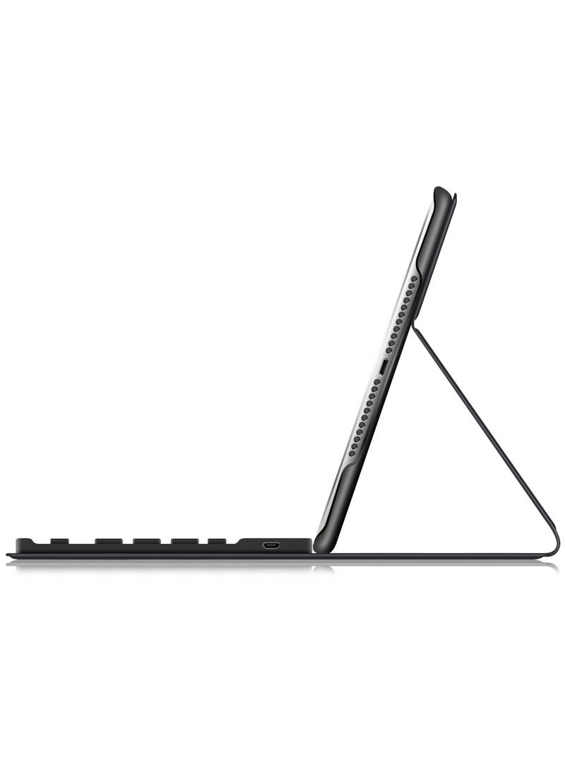 URBBKING - Stand Folio Detachable Wireless Bluetooth Keyboard Cover Soft TPU Back Case with Pencil Holder for iPad Air 13-Inch M2 (2024) / iPad Air 13‑Inch M3 (2025), Air 6 2024 (6th Generation) M2 13-Inch Black - Image 1