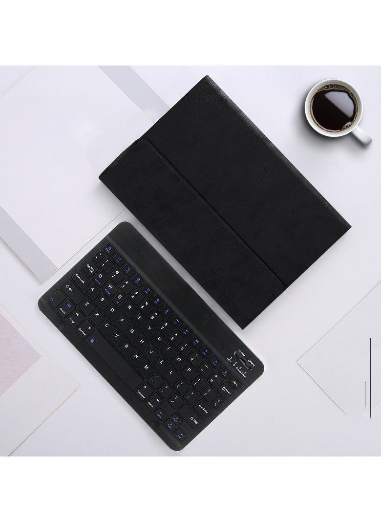 URBBKING - Stand Folio Detachable Wireless Bluetooth Keyboard Cover Soft TPU Back Case with Pencil Holder for iPad Air 13-Inch M2 (2024) / iPad Air 13‑Inch M3 (2025), Air 6 2024 (6th Generation) M2 13-Inch Black - Image 1