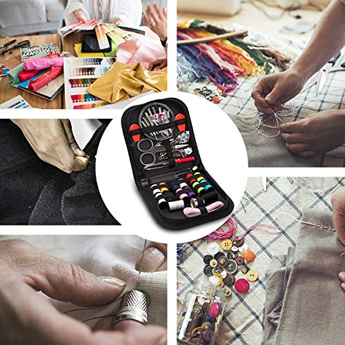 OKOMER Sewing Kit, Sewing Kits for Adults, Okom 68Pcs Thread for Sewing, Sewing Supplies, Sew Kit for Home,Traveler, DIY, Gifts for Women, Stocking Stuffers for Teen Girls, Christmas Gifts for Grandkids(S) - Image 4