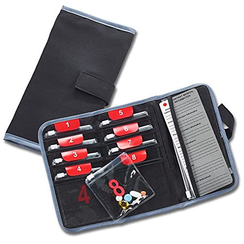 Lewis N. Clark AM/PM Folding Pill Organizer + Supplement Case for OTC Medicine - Image 1