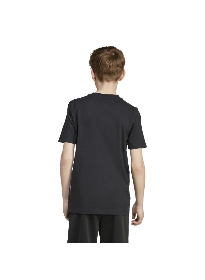 Adidas J Camo T Black Training T-Shirts For Junior 7-8Y - Image 3
