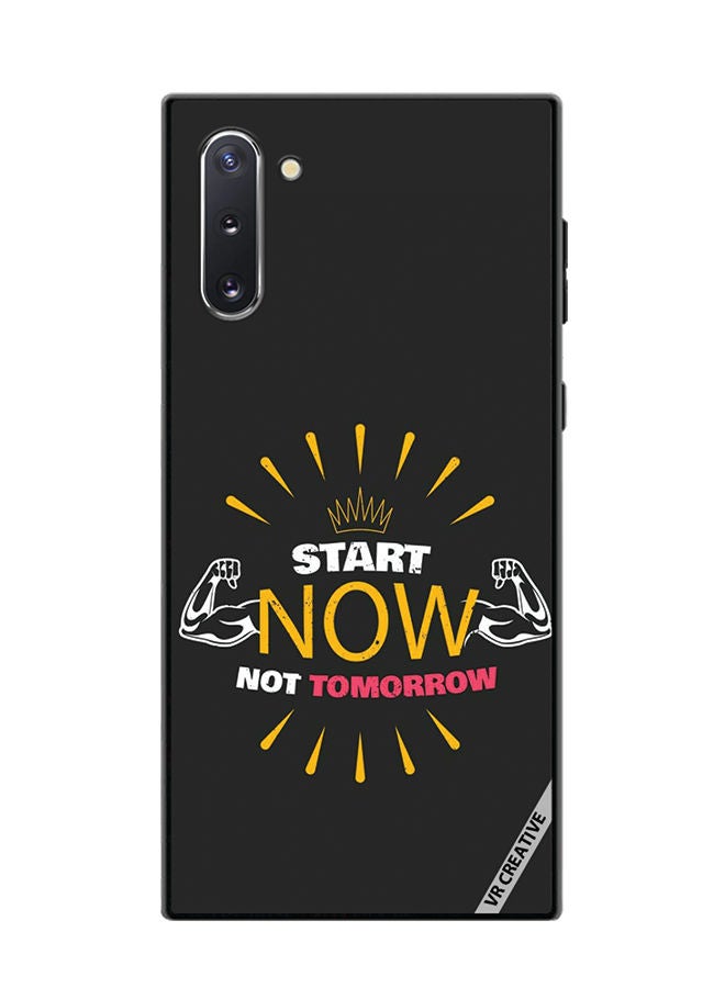 VR CREATIVE Protective Case Cover For Samsung Galaxy Note10 5G Start Now Not Tomorrow Design Multicolour - Image 1