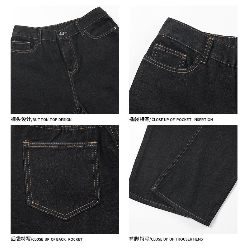 Unisex Casual Daily Denim Jeans - Image 5