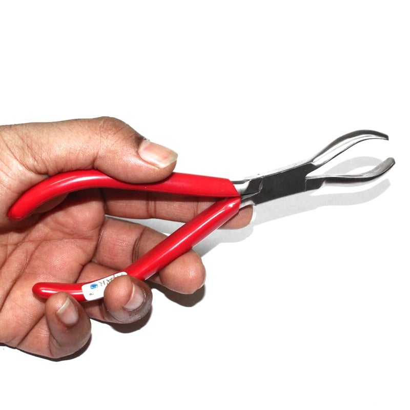 ATAR Plier For Wire Wrapping || Jewelry Making Plas Player Tool || Ring Holder Pliers || Size - 5.8 Inch (Colour of grip may vary) - Image 2