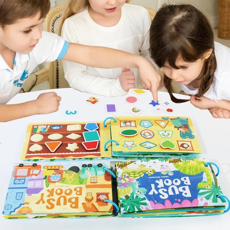 Bluejw Educational Toys Preschool Kindergarten Learning Busy Book with Sticker Activities for Kids Picture Books - Image 4