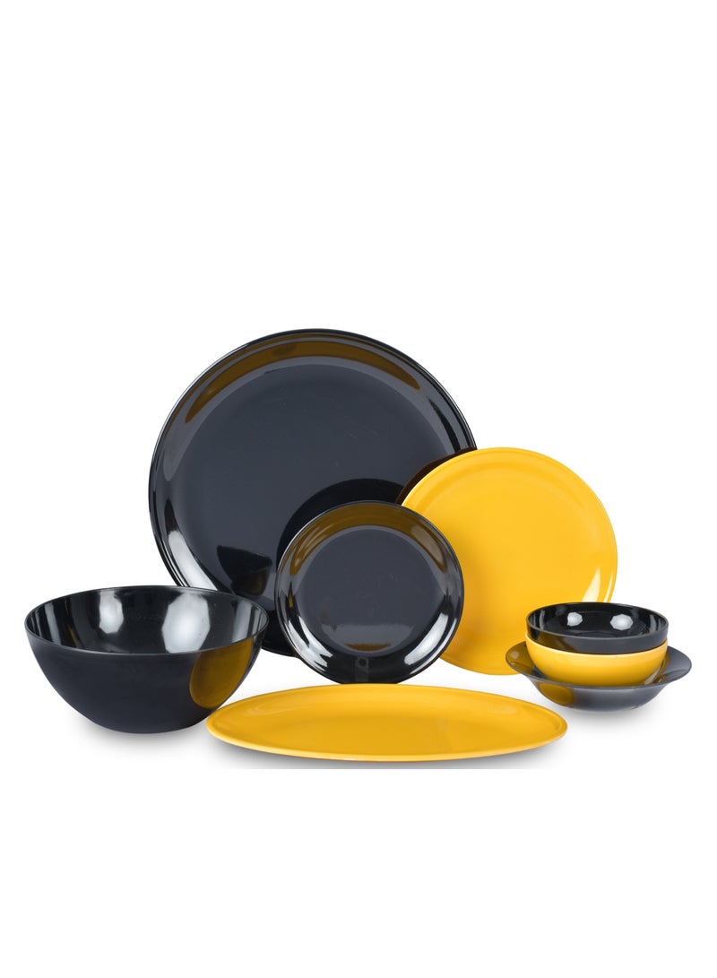 إنسباير طقم ميلامين 27 ق اسود * اصفر - Image 2