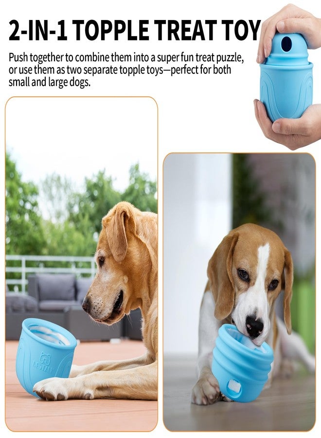 Bestalk Interactive Dog Toy, 2-in-1 Long-Lasting Treat Dispenser Dog Puzzle Feeder Toys, Stuffable Enrichment Freeze Lick Bowl for Boredom, Reduces Anxiety Silicone Fetch Catch Chew Toy - Image 5