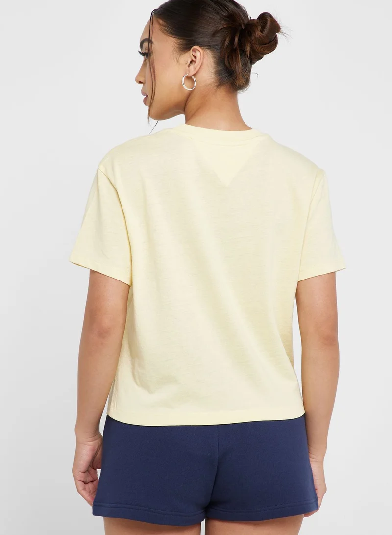 TOMMY JEANS Crew Neck Logo T-Shirt
