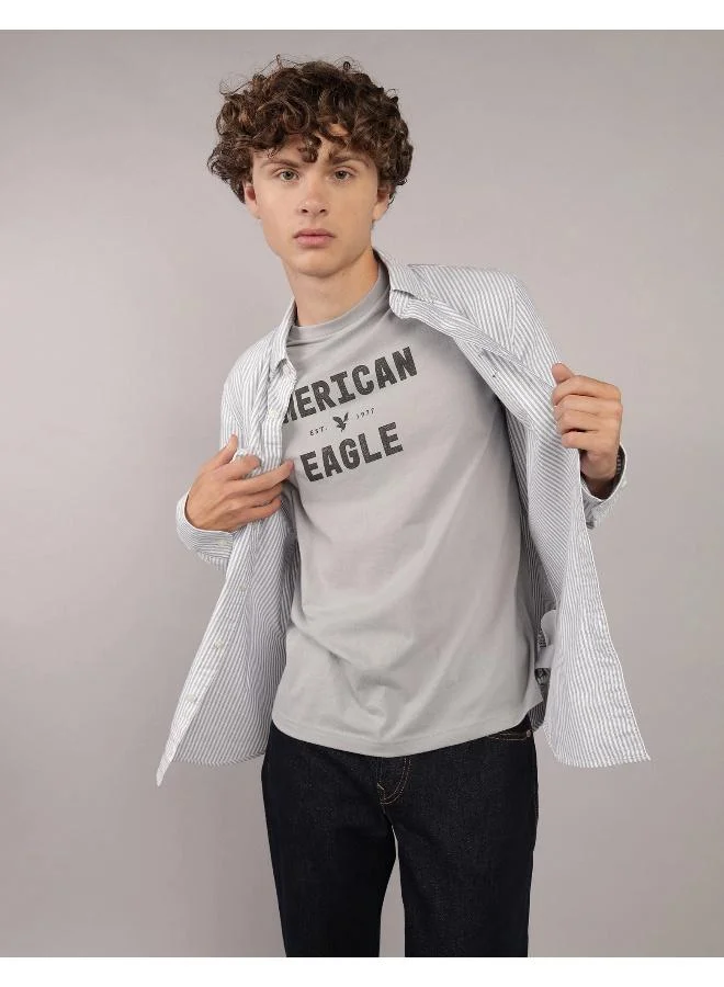 امريكان ايجل AE Slim Fit Everyday Oxford Button-Up Shirt