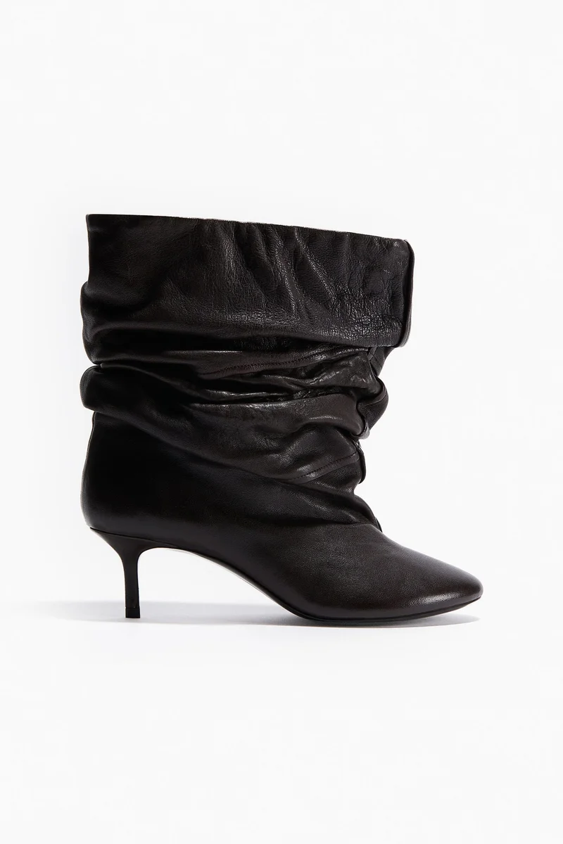 H&M Heeled leather boots