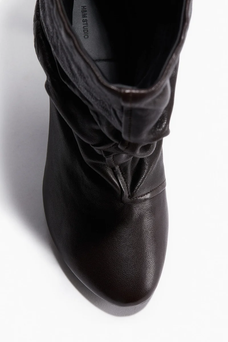 H&M Heeled leather boots