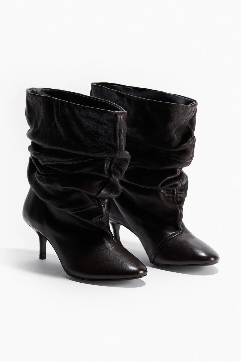 H&M Heeled leather boots