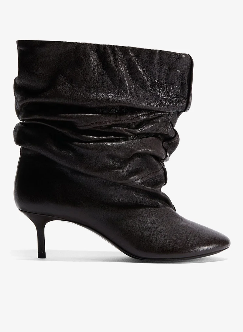 H&M Heeled leather boots