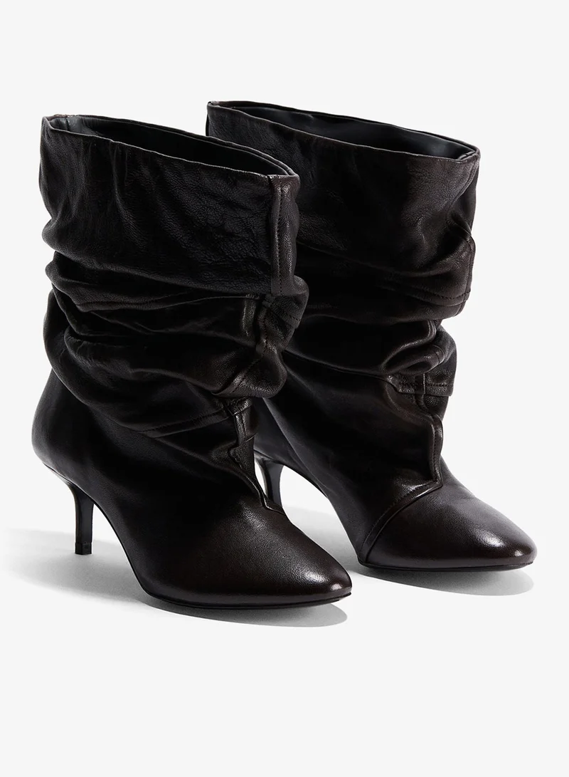 H&M  Heeled leather boots for Women | Best Price UAE