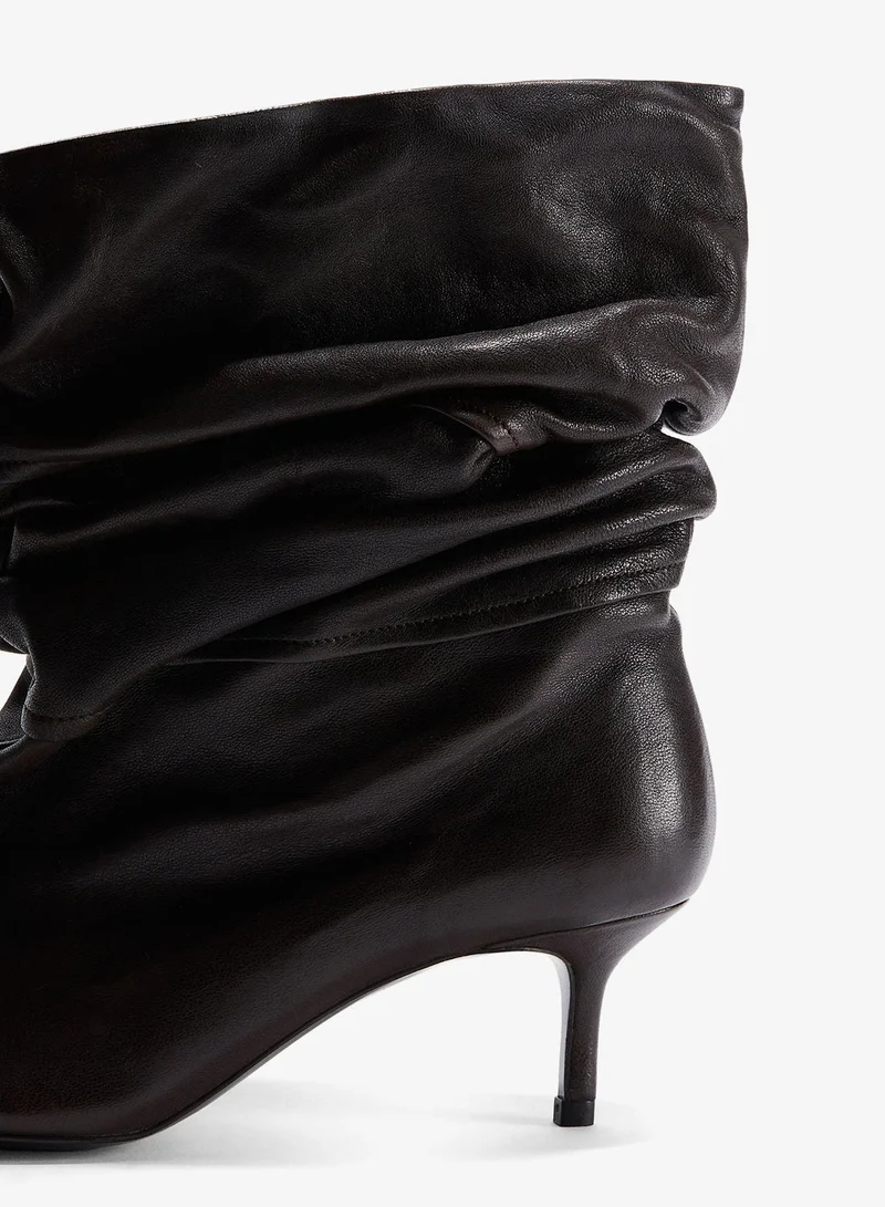 H&M  Heeled leather boots for Women | Best Price UAE