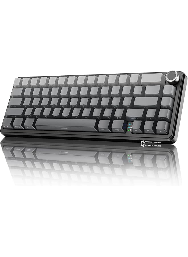 X Attack Shark X66 65% Wireless Mechanical Keyboard With on Hot Swap Rgb Gaming Keyboard 60 Percent Bt/2.4G/Usb C Linear Switch Side Printed Pbt Keycap Moonlit Night - Image 1