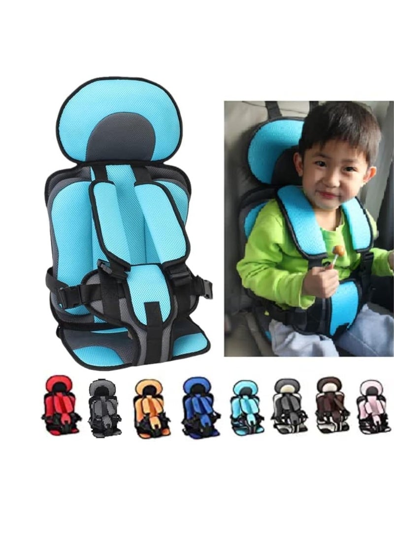MIXDE Auto Child Safety Seat Simple Car Portable Seat Belt, Little Kids Seat Belt Adjuster,Travel Car Seat with Adjustable Shoulder Straps for Baby Kids 0-12 Years Old - Image 1