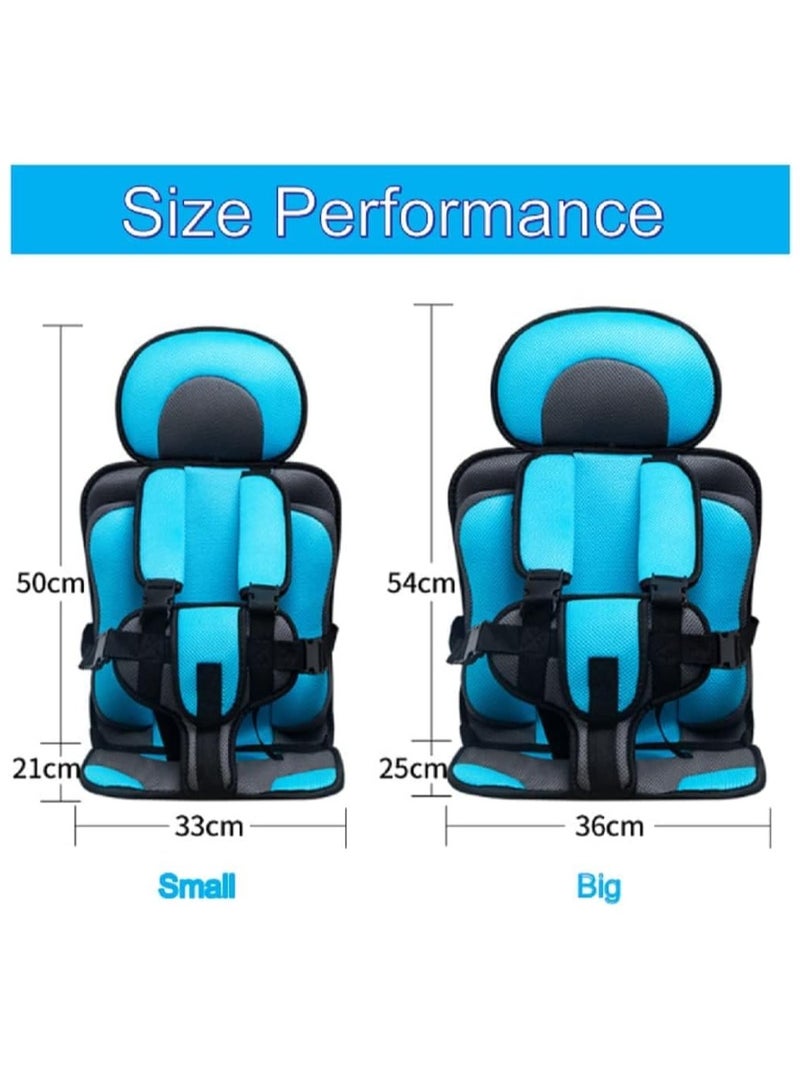 MIXDE Auto Child Safety Seat Simple Car Portable Seat Belt, Little Kids Seat Belt Adjuster,Travel Car Seat with Adjustable Shoulder Straps for Baby Kids 0-12 Years Old - Image 4