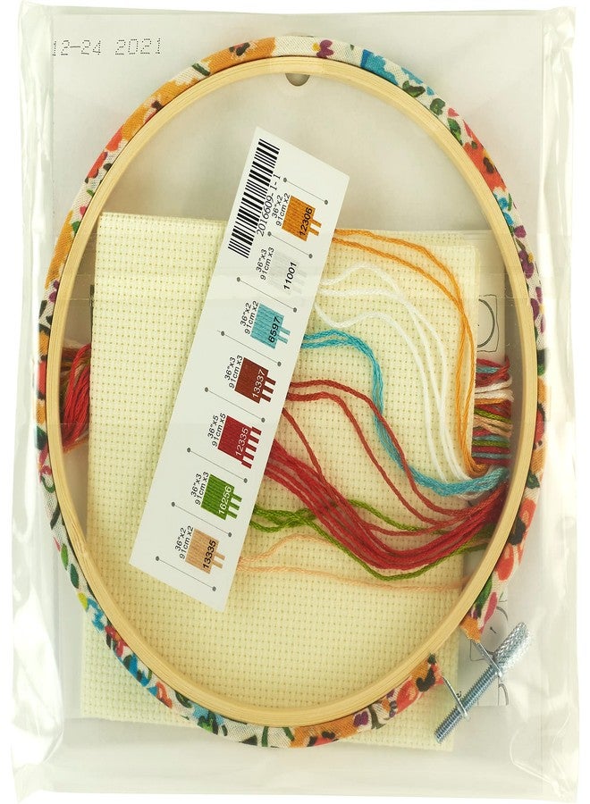 Dimensions 72-76315 Colorful Gnome Counted Cross Stitch Kit for Beginners, 6" D, Multicolor, 5pcs - Image 2