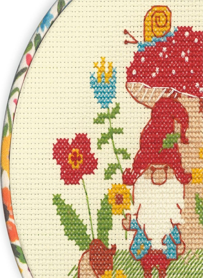 Dimensions 72-76315 Colorful Gnome Counted Cross Stitch Kit for Beginners, 6" D, Multicolor, 5pcs - Image 4