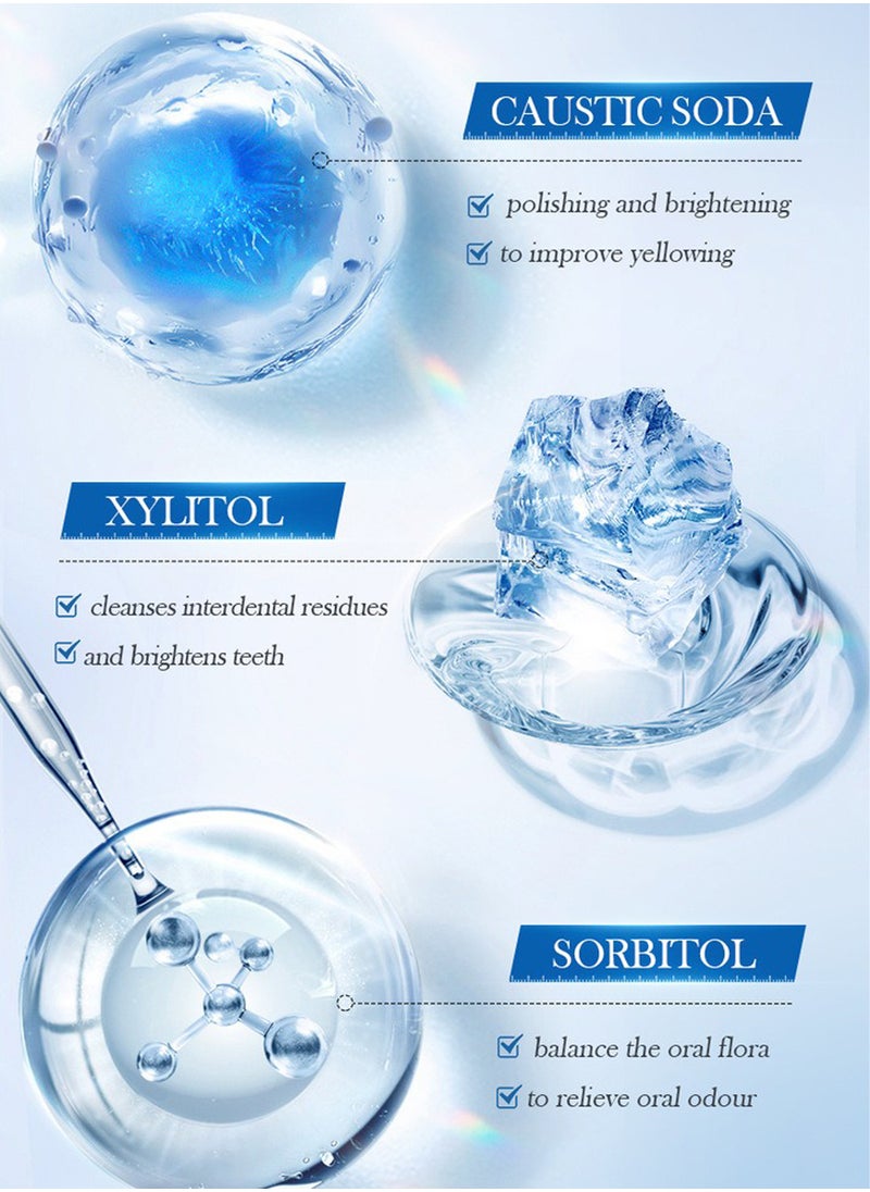 SADOER - Mentha Toothpaste Tablet, 2 in 1 Toothpaste Mouthwash, Natural Teeth Whitening Remineralizing Tablets, Antiplaque Fresh Travel Toothpaste Tabs (30 Tablets) - Image 1