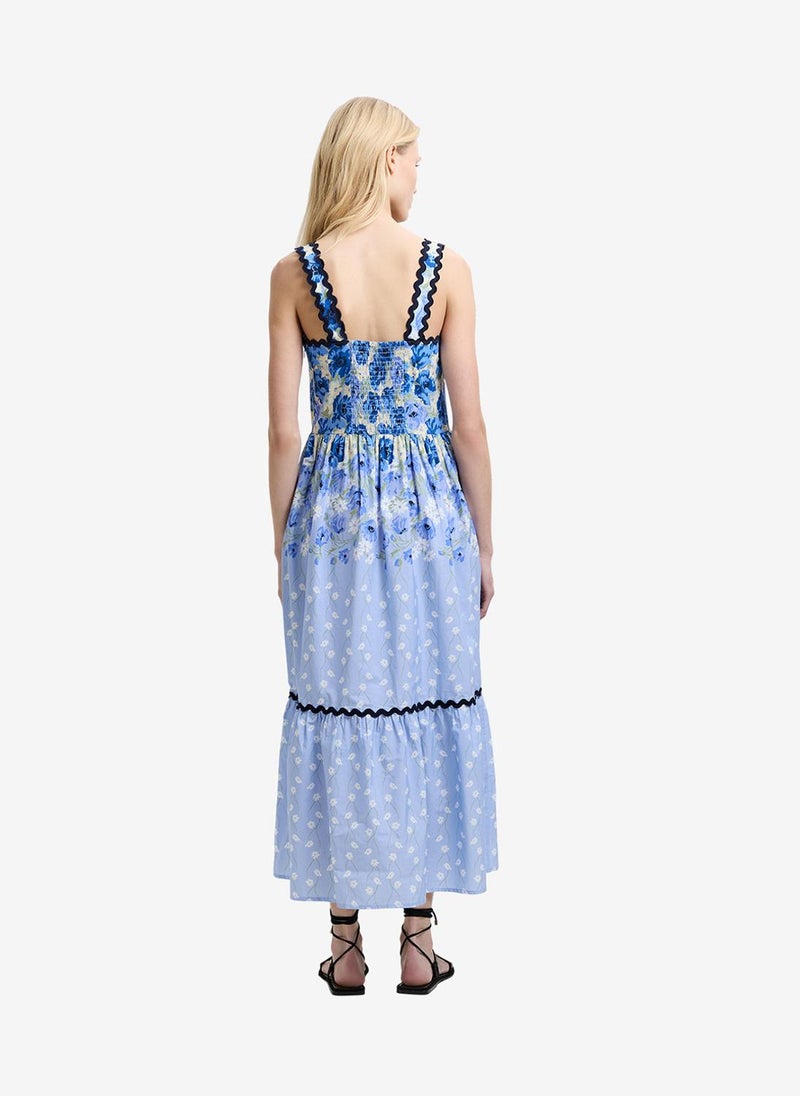 French Connection Women's Blue Multi Ivy Cambria Sundress Dress - Image 4