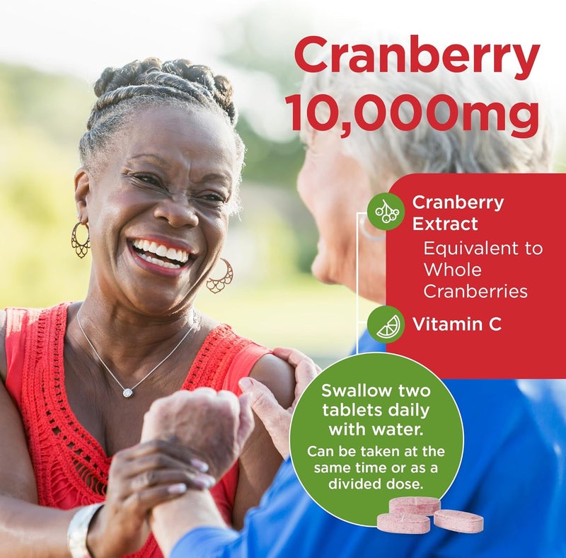 Healthspan Cranberry 10000mg 120 Tablets 10000mg Whole Cranberries Support for Your Wellbeing and Immune Health Added Vitamin C Vegan - Image 4