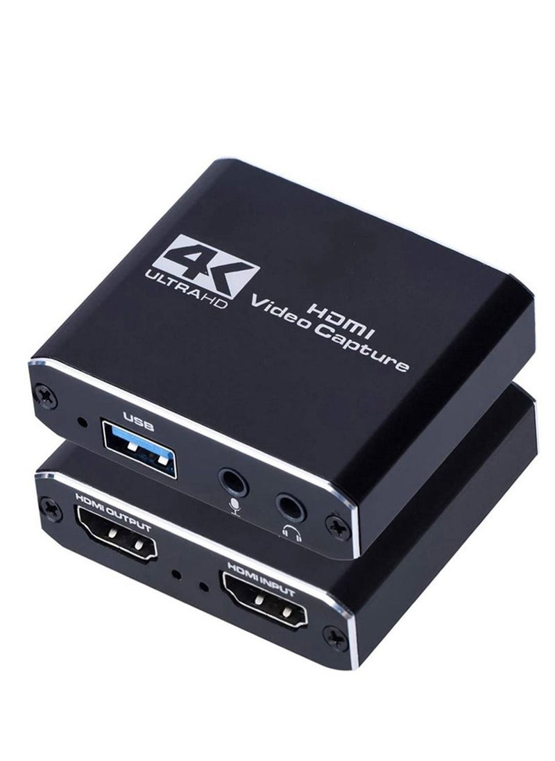 KASTWAVE - بطاقة التقاط فيديو HDMI 4K، USB3.0 1080P 60FPS HD Ultra Low Latency، بطاقة التقاط الألعاب للألعاب / البث المباشر / مؤتمرات الفيديو لنظام Nintendo Switch / PS4 / Xbox One / OBS / الكاميرا / الكمبيوتر الشخصي - Image 1