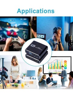 KASTWAVE بطاقة التقاط فيديو HDMI 4K، USB3.0 1080P 60FPS HD Ultra Low Latency، بطاقة التقاط الألعاب للألعاب / البث المباشر / مؤتمرات الفيديو لنظام Nintendo Switch / PS4 / Xbox One / OBS / الكاميرا / الكمبيوتر الشخصي  - Image 4