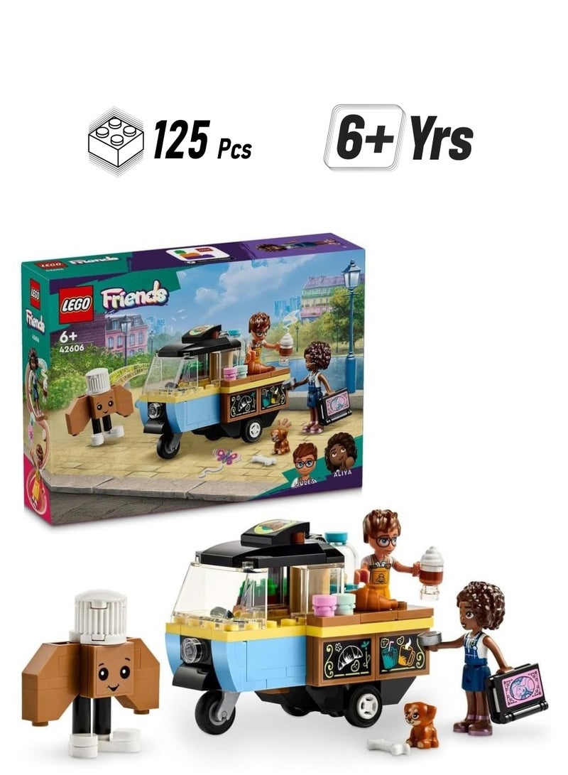 Lego Friends Mobile Bakery Food Cart 42606 Building Blocks Toy Set; Toys for Boys, Girls, and Kids; (125 Pieces) - Image 1