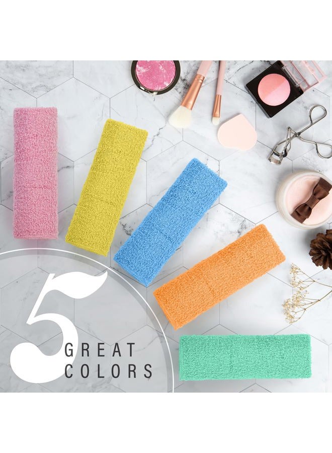 DecorRack 10 Pack 100% Cotton Wash Cloth, Luxurious Soft, 12 x 12 inch Ultra Absorbent, Machine Washable Washcloths, Assorted Colors (10 Pack) - Image 4