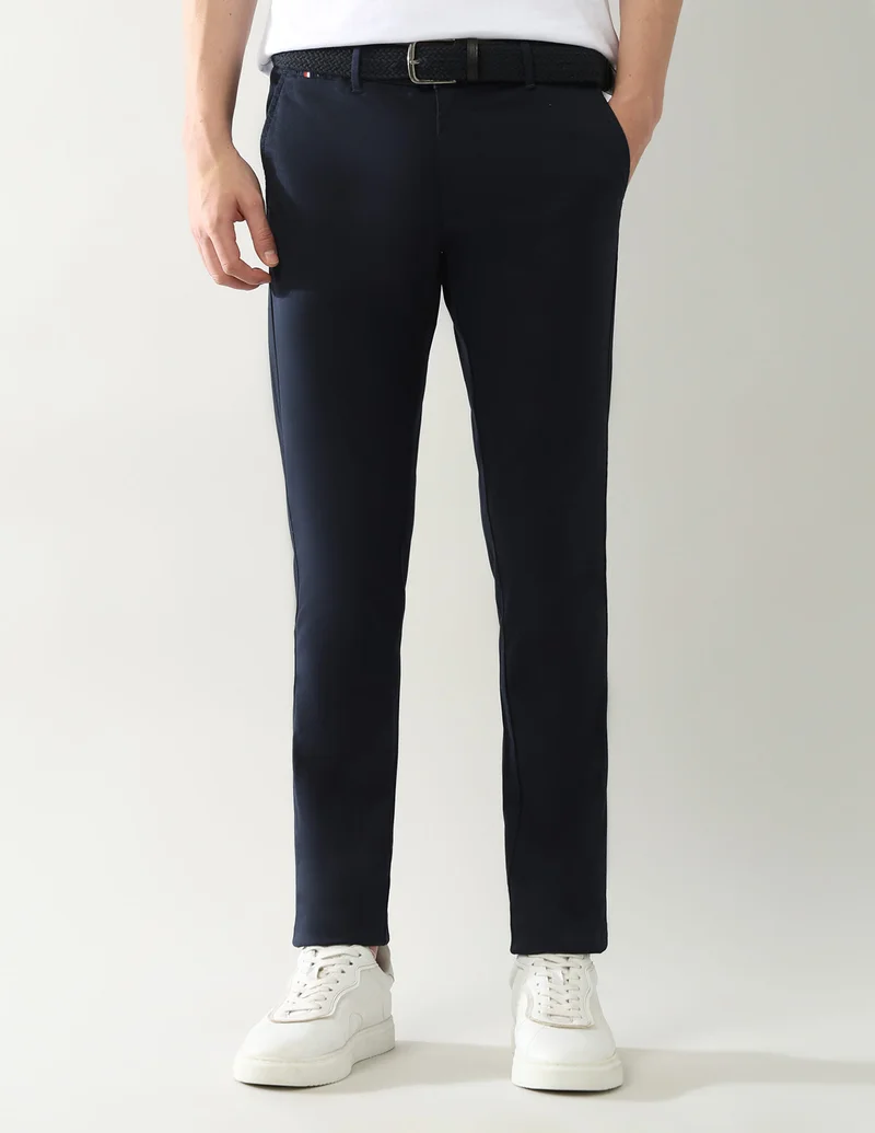Arrow Slim Fit Dobby Autopress Flx Trousers