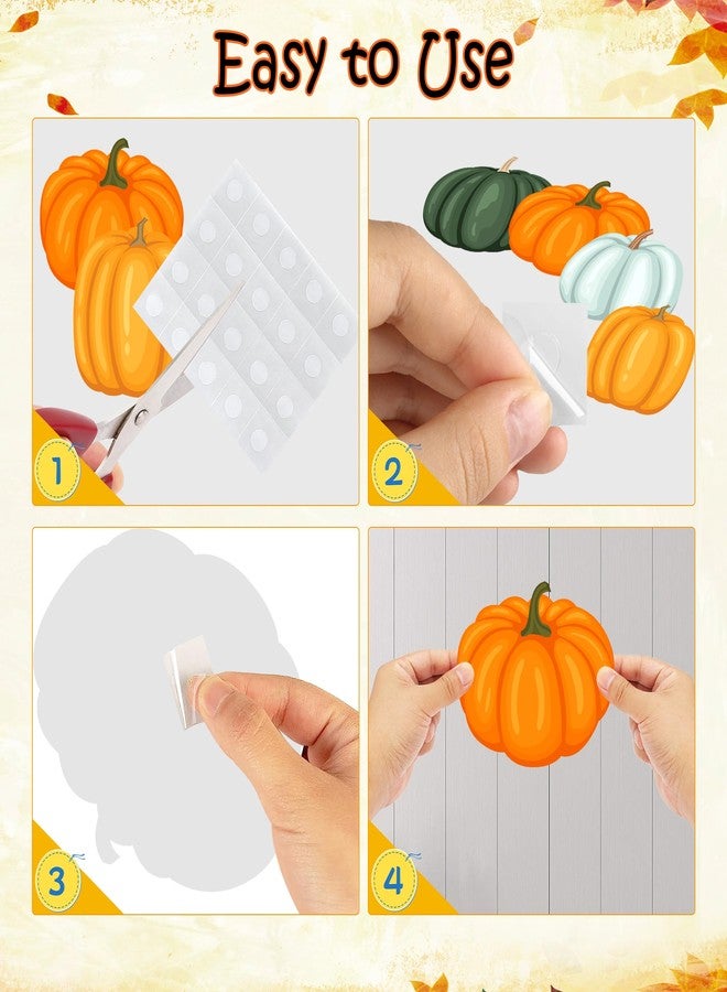 Lucleag 45 PCS Pumpkin Cutouts for Bulletin Board Decoration, Thanksgiving Fall Autumn Pumpkins Cutouts Pumpkin Cut Outs for Fall Autumn Party School Classroom Bulletin Board Decoration - Image 3